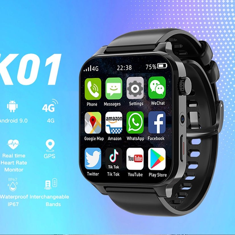 Large Screen smart watch with Camera, Waterproof, Bluetooth, and Health Monitoring - YOURSTYLESITE