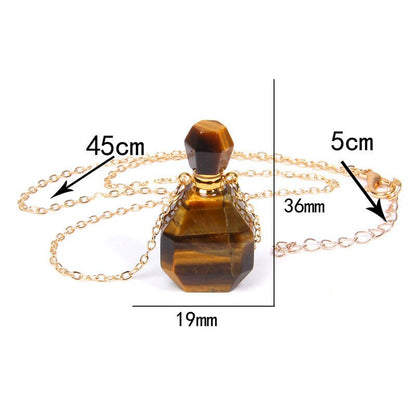 Perfume bottle crystal pendant necklace - YOURSTYLESITE