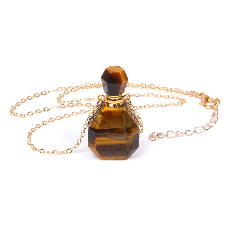 Perfume bottle crystal pendant necklace - YOURSTYLESITE