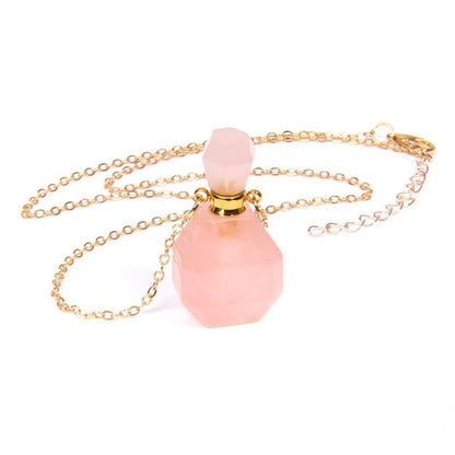 Perfume bottle crystal pendant necklace - YOURSTYLESITE