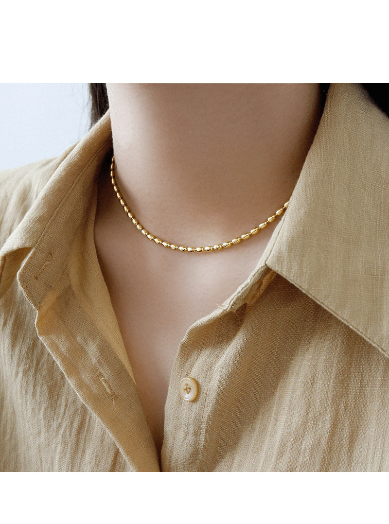 Personalized Clavicle Necklace - S925 Silver with Real Gold Plating - Yourstylesite