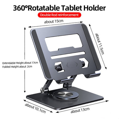 Portable Tablet Stand With 360-Degree Rotation and folding Design - YOURSTYLESITE