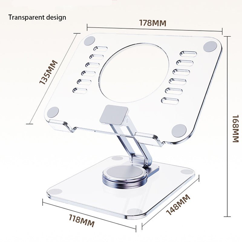 Portable Tablet Stand With 360-Degree Rotation and folding Design - YOURSTYLESITE