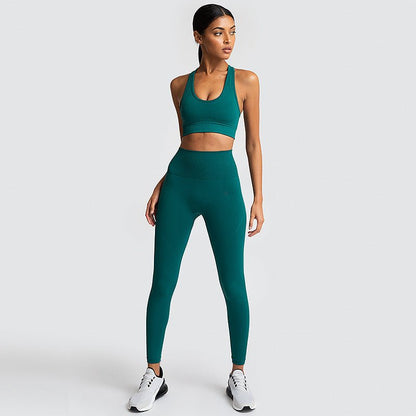 Seamless Gym Set Nylon Woman Sportswear - YOURSTYLESITE