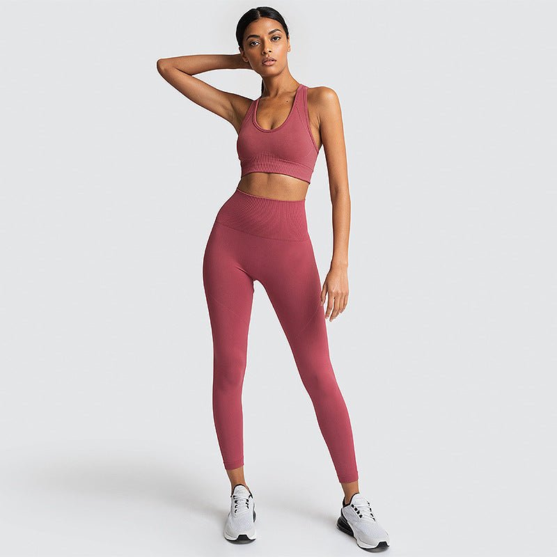 Seamless Gym Set Nylon Woman Sportswear - YOURSTYLESITE