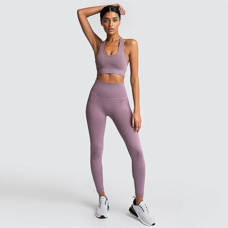 Seamless Gym Set Nylon Woman Sportswear - YOURSTYLESITE