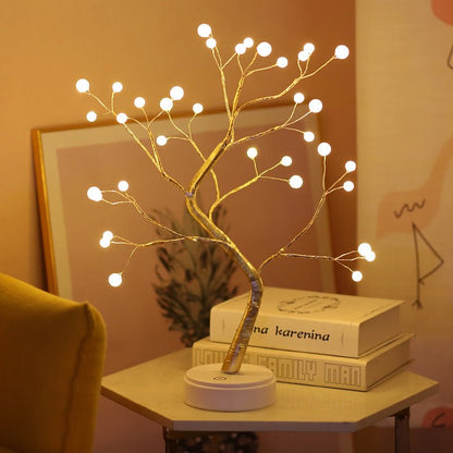 Tree Light Touch Switch Pearl Star Night Light - YOURSTYLESITE