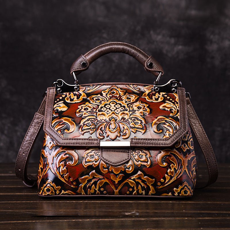 &quot;Vintage Chic Cowhide Shoulder Bag Unveiled with a Secretive Buckle Entrée&quot; - Yourstylesite